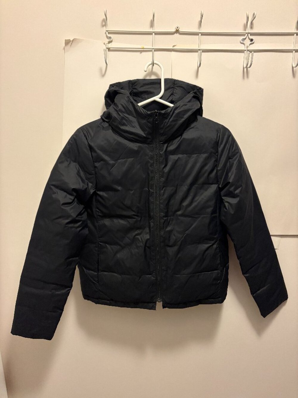 Muji Women Black Lightweight Down Jacket